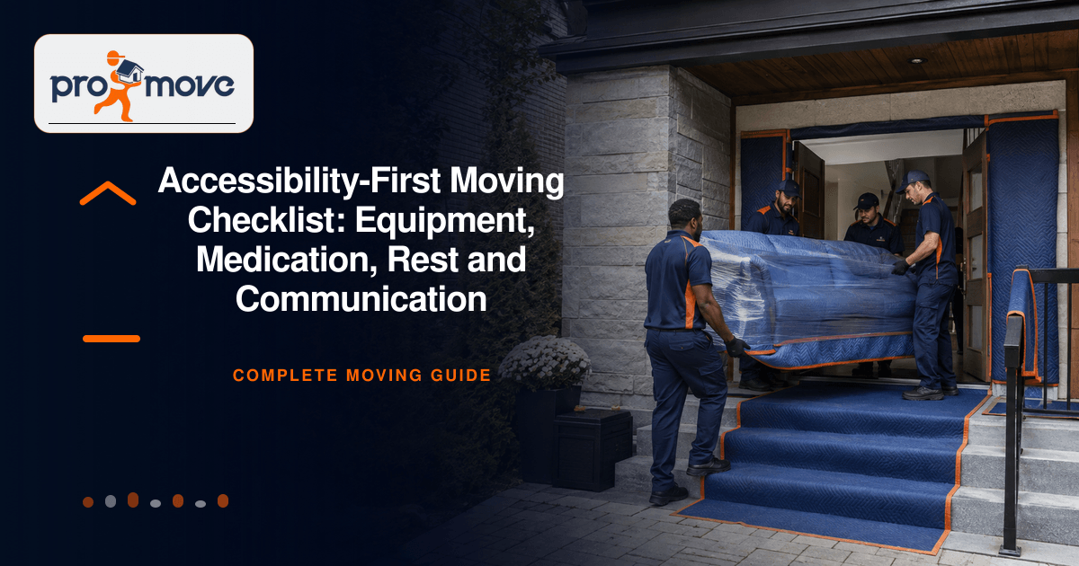 Accessibility-First Moving Checklist: Equipment, Medication, Rest and Communication, ProMove Ottawa featured guide image