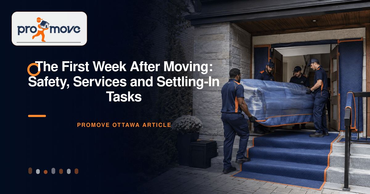 The First Week After Moving: Safety, Services and Settling-In Tasks, ProMove Ottawa featured guide image