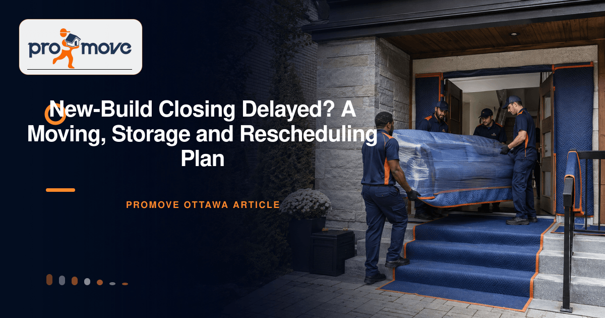 New-Build Closing Delayed? A Moving, Storage and Rescheduling Plan, ProMove Ottawa featured guide image