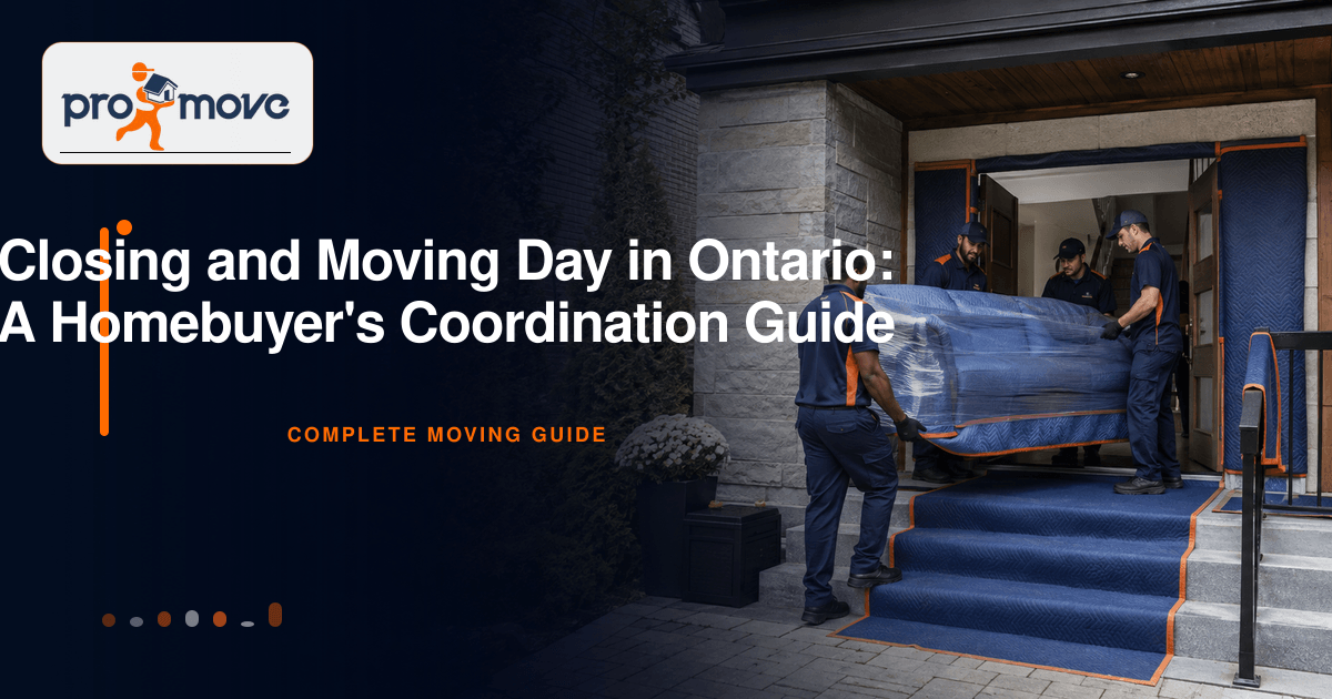 Closing and Moving Day in Ontario: A Homebuyer's Coordination Guide, ProMove Ottawa featured guide image