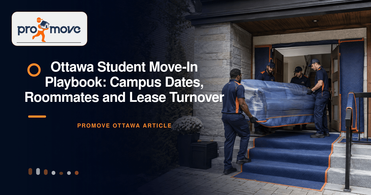 Ottawa Student Move-In Playbook: Campus Dates, Roommates and Lease Turnover, ProMove Ottawa featured guide image