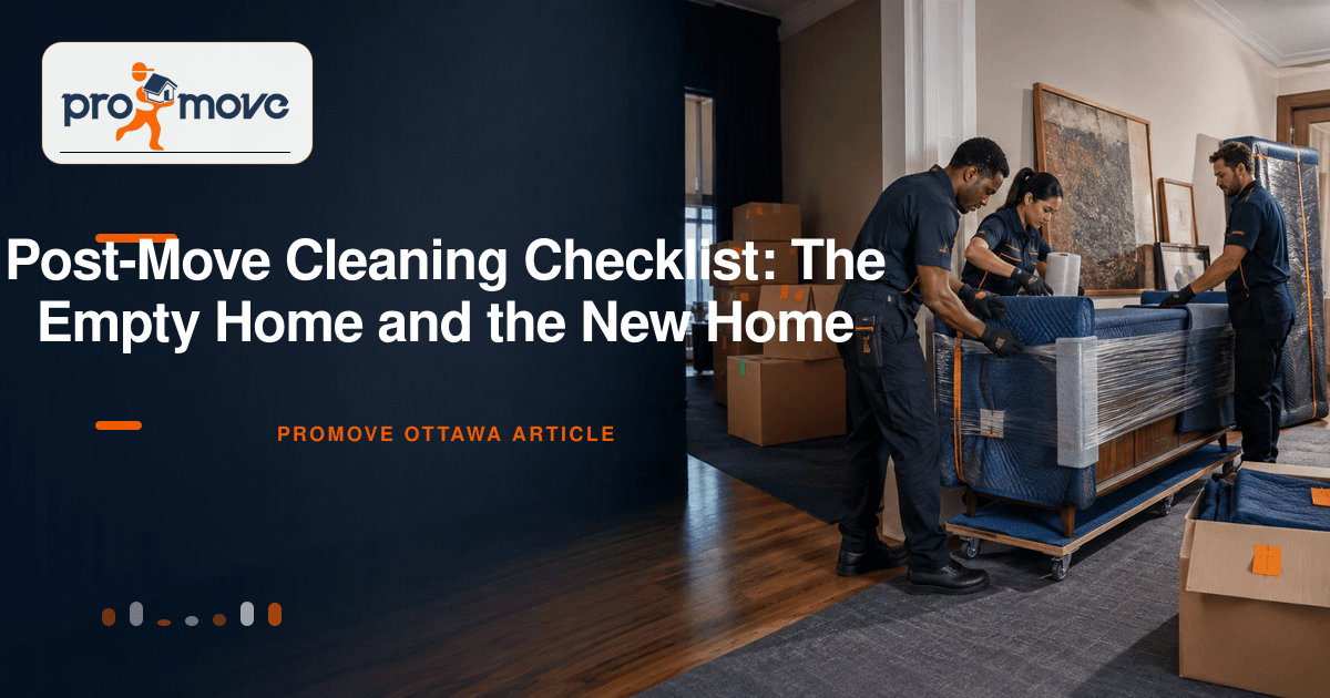 Post-Move Cleaning Checklist: The Empty Home and the New Home, ProMove Ottawa featured guide image