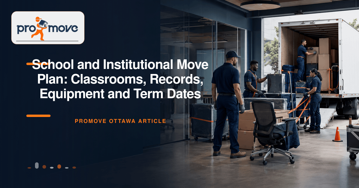 School and Institutional Move Plan: Classrooms, Records, Equipment and Term Dates, ProMove Ottawa featured guide image
