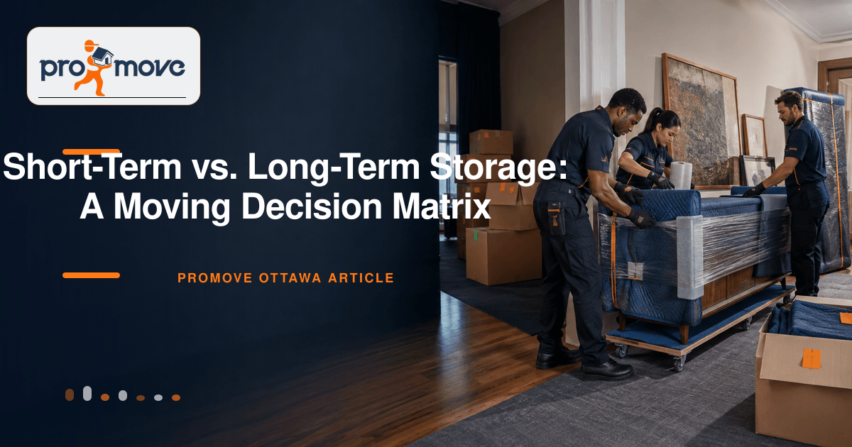 Short-Term vs. Long-Term Storage: A Moving Decision Matrix, ProMove Ottawa featured guide image